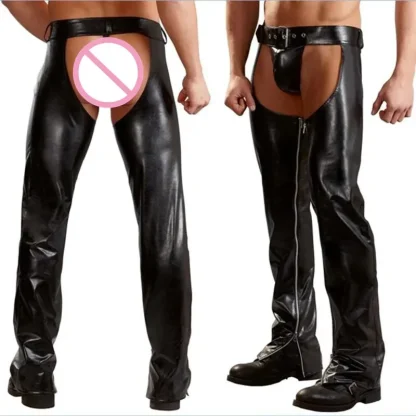 Men's Sexy Cutout Black Pants