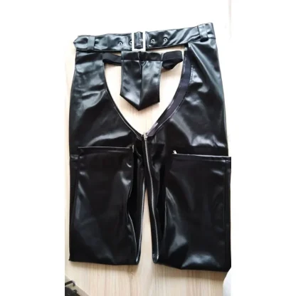 Men's Sexy Cutout Black Pants - Image 6